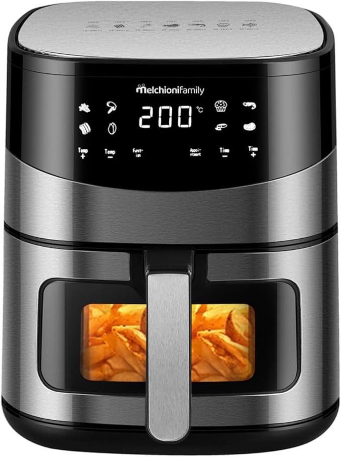 MELCHIONI FAMILY- ARIANNA Friggitrice ad Aria 6,5L con Doppia Resistenza