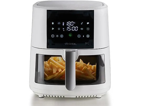 ARIETE-AIR FRYER 9 FRIGGITRICE AD ARIA, capacità 9 l, Max potenza 1500 W, Bianco