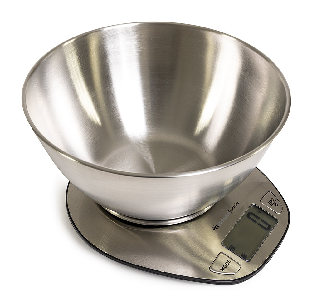 MELCHIONI-Bilancia da cucina GRAAL con ciotola in acciaio