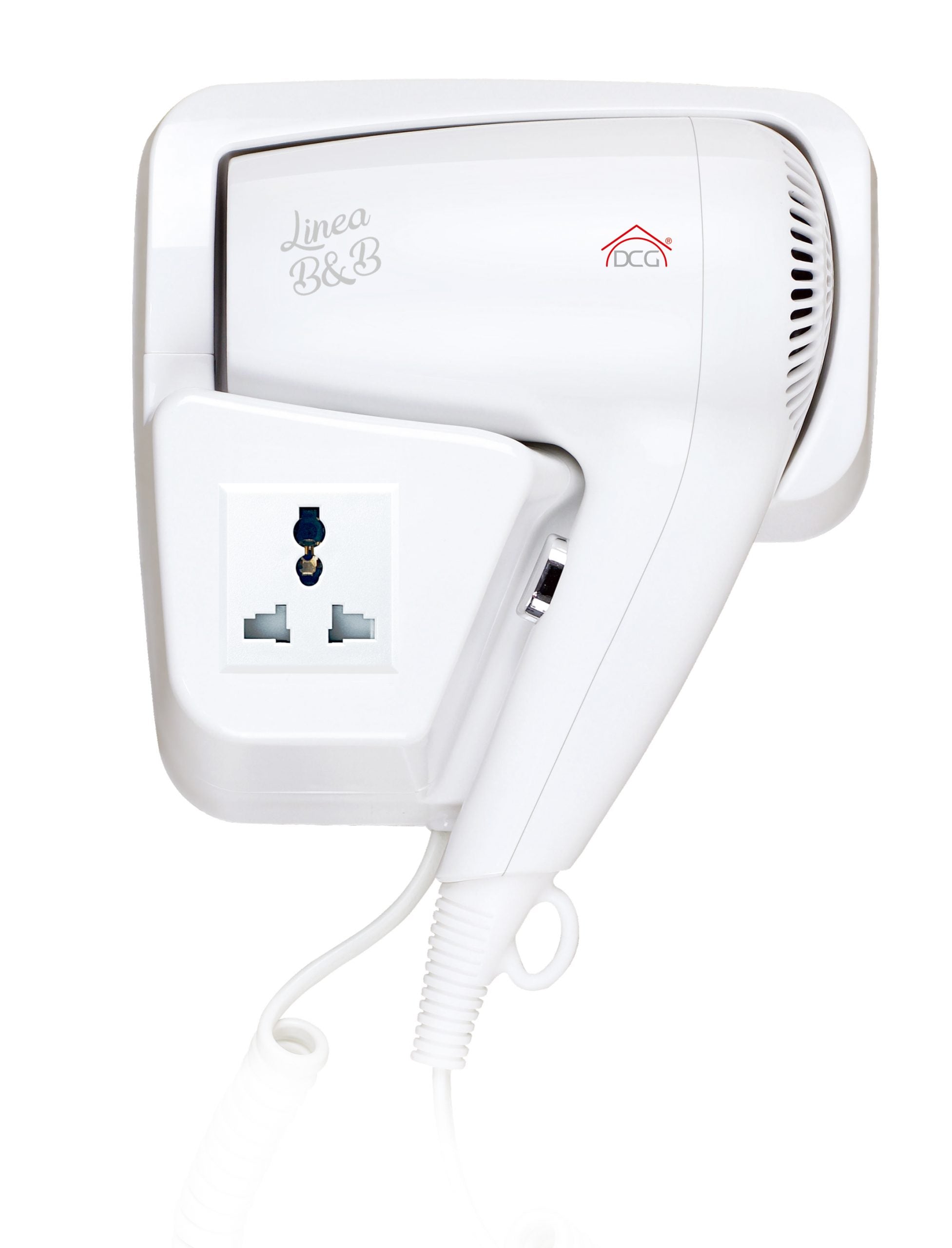 DCG- ASCIUGACAPELLI DA PARETE + PRESA – HTW1029
