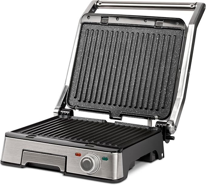 Ferrari G10185 Bistecchiera "Lavica INOX", 2200W