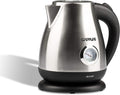 Ferrari G10096 Rapido Bollitore In Acciaio, 1.7 Litri, Cordless Con Visore, 2200W